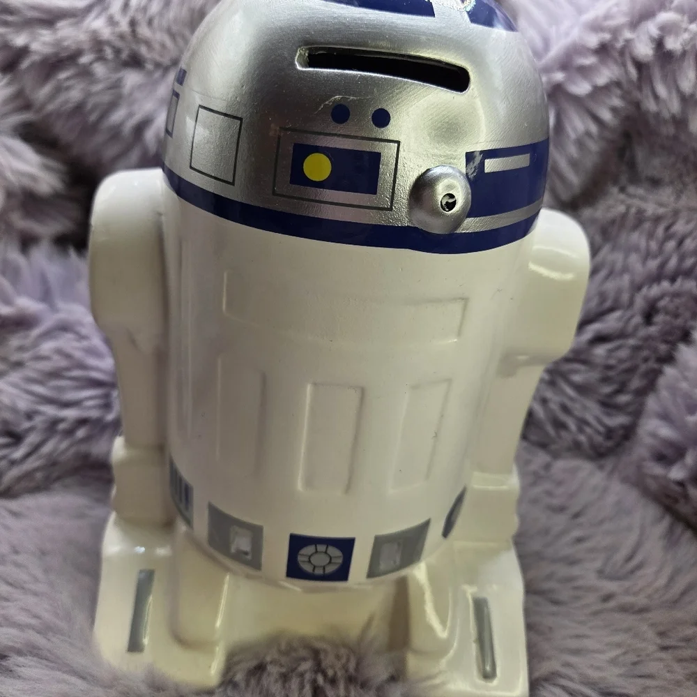 Star Wars R2-D2 Ceramic Coin Bank 1997 Vintage
